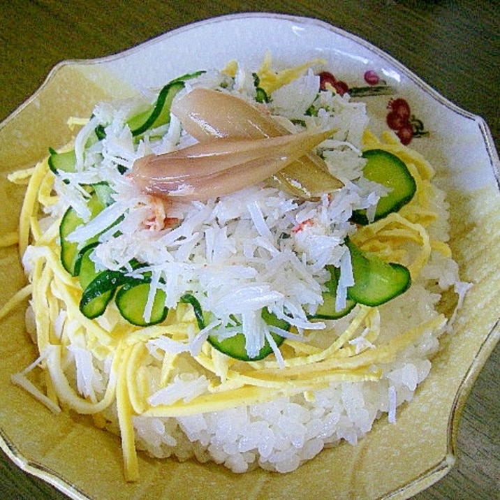 酢飯が絶品!美味し過ぎる~~~!蟹チラシ寿司!